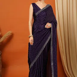 WINKLECART Beads and Stones Pure Silk Banarasi Saree-image-69