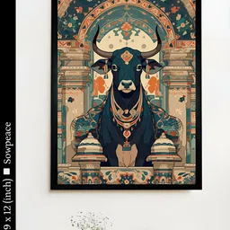 SOWPEACE Beige & Grey 1 Piece Canvas Abstract Wall Photographs-4