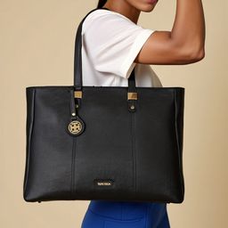 Toteteca PU Structured Shoulder Bag with Cut Work-1