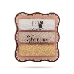 RED 4 Glow Me Highlighter & Eyeshadow Palette- Shade- 02 image 3