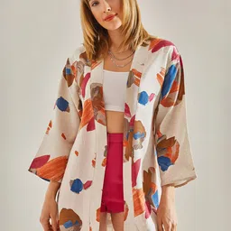 BIANCO LUCCI Women Printed Shrug-48