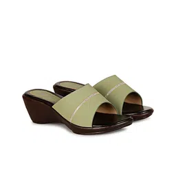 BIG BIRD FOOTWEAR Colourblocked PU Wedge Sandals-picture-54