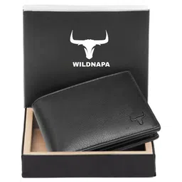 WILDNAPA Men Leather Two Fold Wallet-16