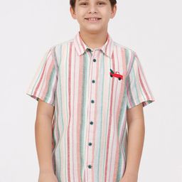KATE & OSCAR Boys Opaque Striped Casual Shirt-image-38
