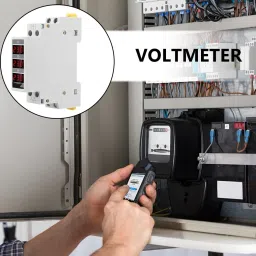 amicisense 3-Phase Voltmeter, AC 80~500V Mini Voltage Tester with 3 LED Display Voltmeter image 4