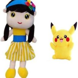 Beautiful Sofia Doll and pikachu combo Soft Toy for kids/Girls/BIRTHDAY GIFT- 35 cm-15
