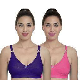 Samvar Multi Cotton Non-Wired Non Padded Minimizer Bra-picture-16