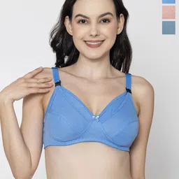 Mine4Nine Women Pack Of 3 Maternity Full Coverage Bra-40