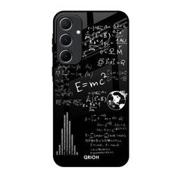 QRIOH Math Printed Samsung Galaxy A55 5G Glass Back Case Mobile Accessories-image-55