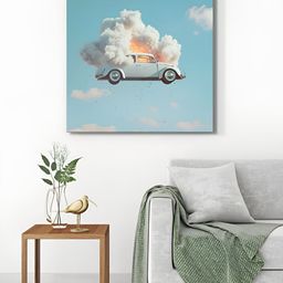 999Store Blue & White 1 Piece Canvas Other Wall Paintings-image-42