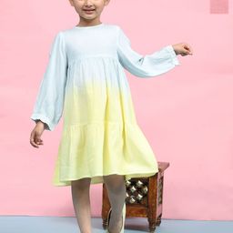 Maaesa Girls Pack Of 2 Casual Cotton Tie & Dyed Dress-image-84