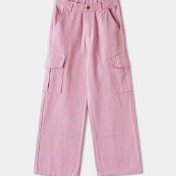 R&B Girls Wide Leg Cargo Trousers-image-90