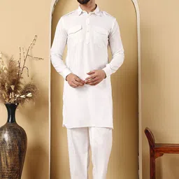 Shiv Leela Men Solid Kurta with Pyjama-picture-11