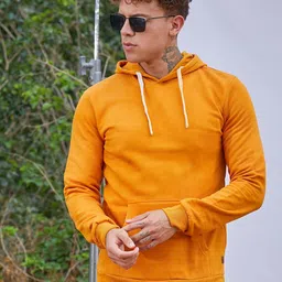 Campus Sutra Men Long Sleeves Hooded Sweatshirt-image-96