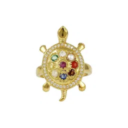 Aadikart Unisex Gold Ring-image-25