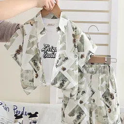 INCLUD Boys Printed Shirt with Shorts-28