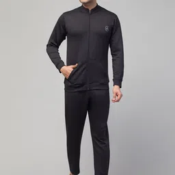 Apraa & Parma Men Mock Collar Regular-Fit Winter Tracksuits-image-9