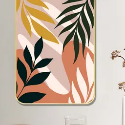 Myntra Elegant Homes Pink & Green 1 Piece Wood Floral and Botanical Wall Paintings-image-80