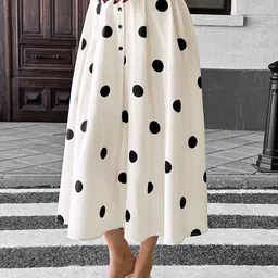 StyleCast x Revolte Printed Flared Midi Skirt-picture-2