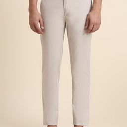 JADE BLUE Men Slim Fit Trousers-image-74