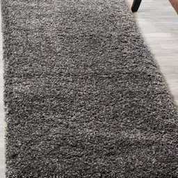 CARPETIFY Grey Solid Anti-Skid Polyester Carpet-image-68