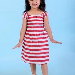 CHANDRIKA Girls Maroon Viscose Rayon Dresses-image-27