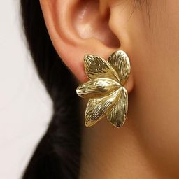 ISHTAARA Gold-Plated Stainless Steel Earrings-image-54