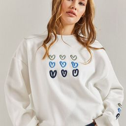 BIANCO LUCCI Women Graphic Printed Pure Cotton Sweatshirt-image-30