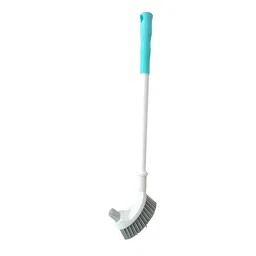 ARPANA BRIGHT White & Blue 2 Pieces Toilet Brush Bathroom Accessories-53