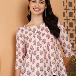 RIG-TIE Women Floral Printed Crepe Empire Top-11