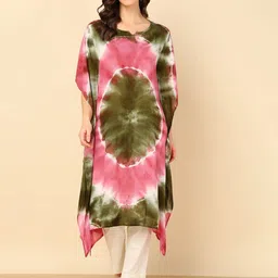 PinkTribe Women Abstract Printed Casual Kaftan Kurta-picture-22