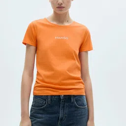 MANGO Women Pure Cotton T-shirt-picture-19
