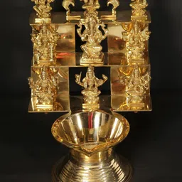 Exotic India Ashta Lakshmi Lamp With Ganesha Design-34