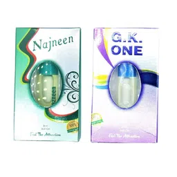 RAVIOUR LIFESTYLE Set Of 2 G.K One & Nazneen 100% Alcohol Free Roll On Attar - 8ml Each-18