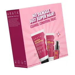 ARATA Set Of 3 Biotin Shampoo-150 ml, Keratin Conditioner-50 ml & Vitamin E Serum-30 ml-picture-6