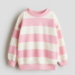 H&M Girls Striped Brushed-Inside Sweatshirt-picture-40