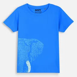 RASPY Boys Pack Of 3 Graphic Printed Round Neck Pure Cotton Regular Fit T-Shirts-15