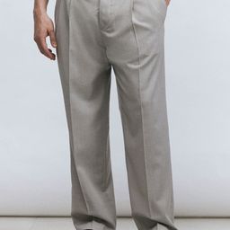 H&M Men Regular Fit Suit Trousers-image-49