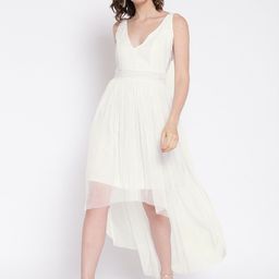 Moda Rapido Women Net Fit & Flare Maxi Dress-picture-36