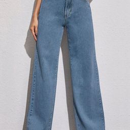 DressBerry Women Comfort Straight Fit High-Rise Light Fade Acid Wash Stretchable Jeans-picture-47