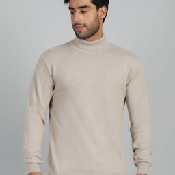 JADE BLUE Men Solid Pure Cotton Slim Fit Sweater-image-88