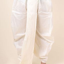W & G Men Solid Silk Dhoti Pants Dhotis-image-79