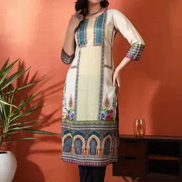Sangria Women Ethnic Motifs Printed Straight Kurta-picture-42