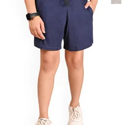 BAESD Boys Pack Of 2 Cotton Solid Regular Bermuda Shorts-image-52