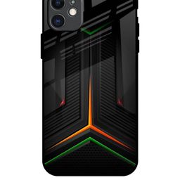 QRIOH Geometric Printed iPhone 11 Back Case Mobile Accessories-image-94