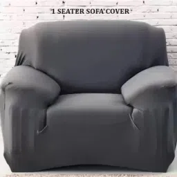 Polycotton Plain 1 Seater Sofa Cover-image-7