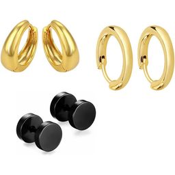 shobhram Set Of 3 Circular Hoop Earrings-8