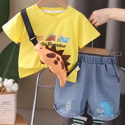 Bold N Elegant Unisex Kids Printed T-shirt with Shorts-47