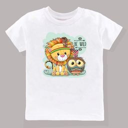 KAVEE Boys Printed Pure Cotton Bio Finish Applique T-shirt-image-47