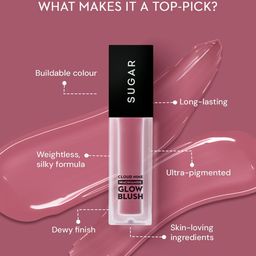 SUGAR Cloud Nine Niacinamide Glow Blush - 7.6 ml - Merry Mauve 03 image 4